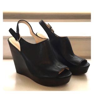 Coach wedge platform sandals